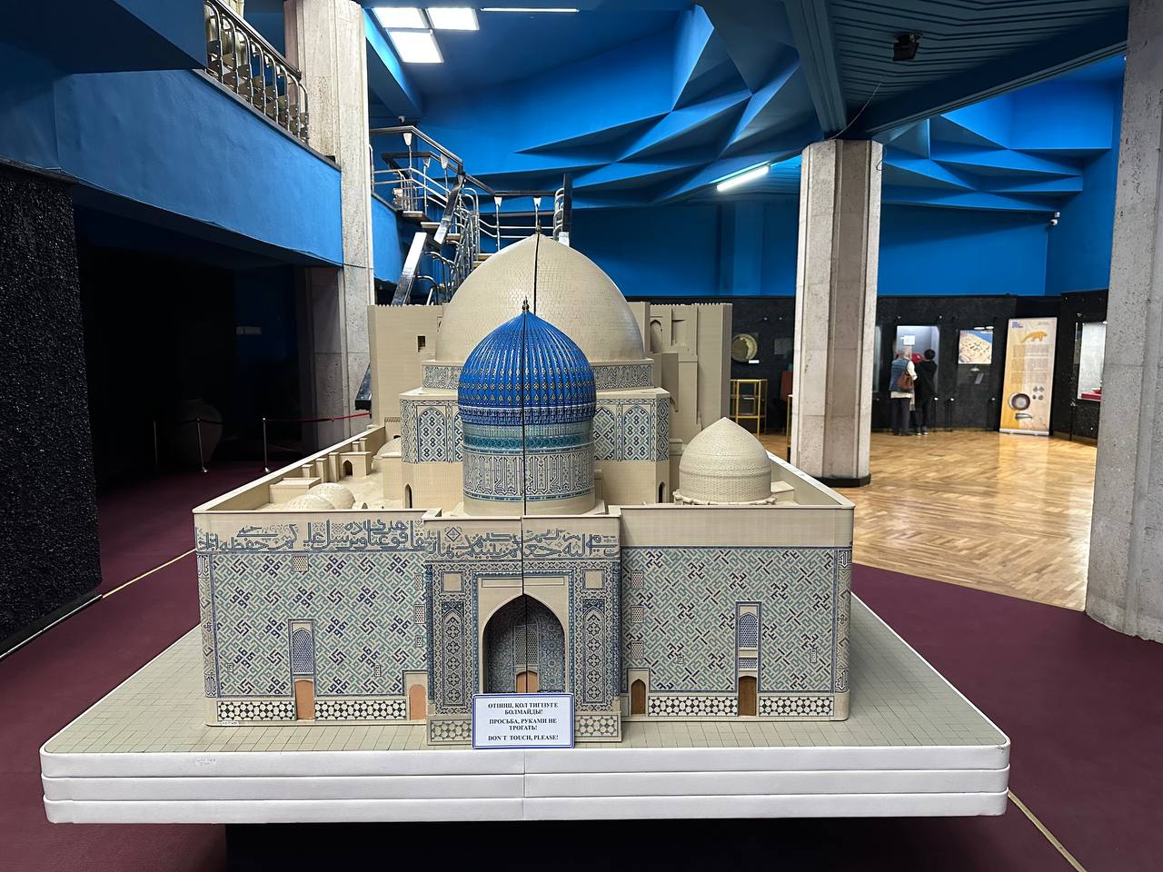 Model of the mausoleum of Khoja Akhmet Yasawi