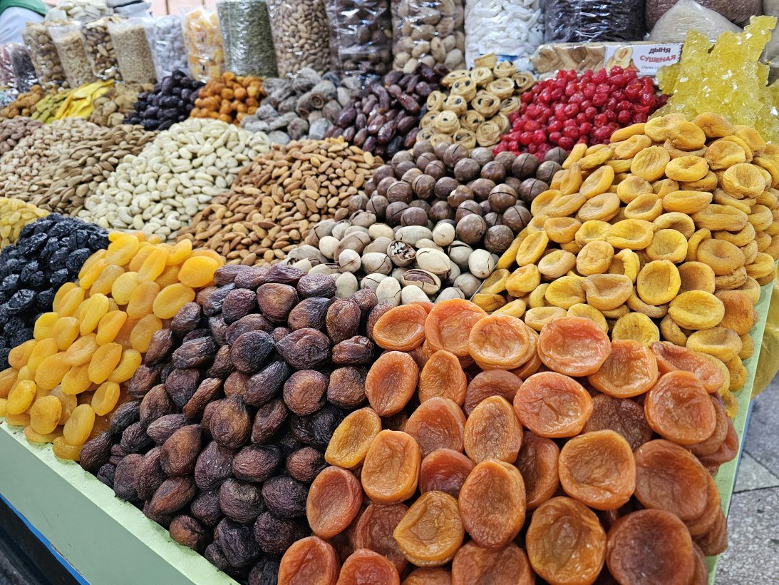 fresh products on Kazakhstan bazaars 