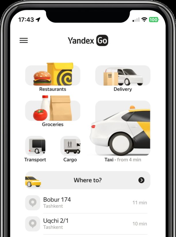 Yandex GO app for Taxi